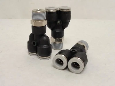 209707 New-No Box; Festo QSY-3/8-3/8-U Lot-3; Y-Fitting 153746; 3/8"Tube x 3/8NP - Image 1 of 4