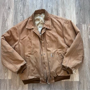 Vintage Carharrt FR Duck Detroit Workwear Jacke Canvas getragen in XL - Bild 1 von 11