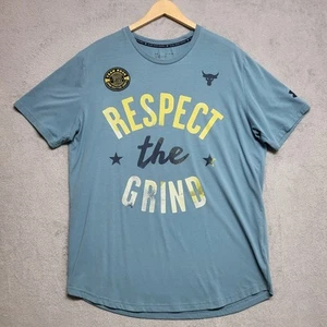 Under Armour Project Rock Shirt Mens XL Loose Respect The Grind Tee Short Sleeve - Picture 1 of 9