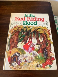 vintage 1972 little Red Riding Hood HC Book Retold by Jane Carruth Exeter Books - Foto 1 di 9