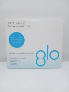 GLO Science Teeth Whitening Gel 10 Pack Gel Vials & 1 Lip Care New Exp 10/25 - Picture 1 of 2