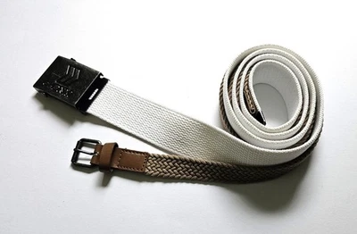 2 Damen Gürtel * für 100 cm Bauchumfang * nougat + weiß * #9 - Bild 1 von 3