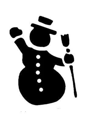 Snowman Enchanted Fantasy Decor Home Stencil Reusable - StencilAir - Image 1 of 4