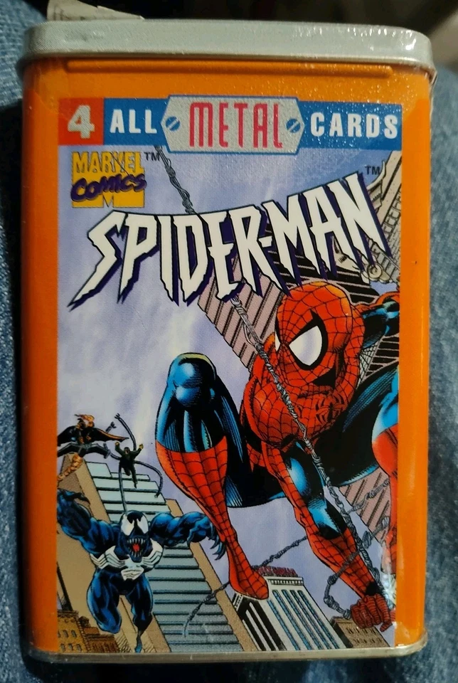 *Tarjetas metálicas de Spider-Man 1996 de colección sin abrir  Foto 1 de 3