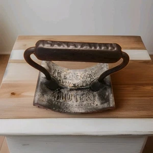 RARE Antique Civil War Era Geneva ILL W.H. Howell Co. Hand Fluter Iron Collector - Picture 1 of 7