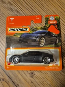 Matchbox TESLA ROADSTER Black Matt - NEU OVP - Nr. 48/100 - 1:64 Mattel Lifetime - Bild 1 von 2