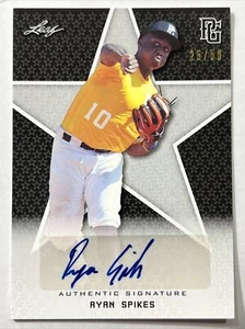2020 LEAF PG NATIONAL SHOWCASE RYAN SPIKES BLACK AUTO 25/50 M - Picture 1 of 1