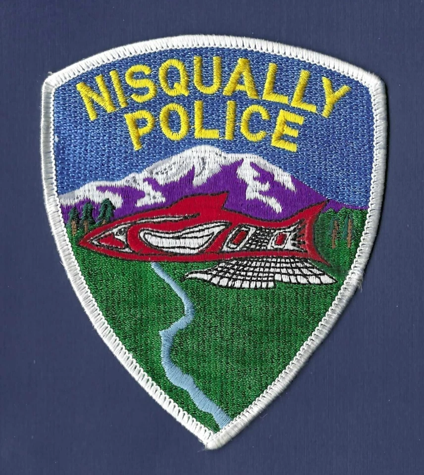 Nisqually Police Department Indian Tribe Public Safety Uniform Shoulder Patch - Image 1 of 1