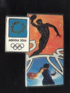 ATHENS 2004 OLYMPICS PIN DEPICTING ANCIENT / MODERN SPORTS. DISCUS THROW - Picture 1 of 1