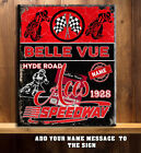 PERSONALISED  BELLE VUE ACES SPEEDWAY FANS RETRO Metal Sign RS346