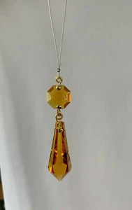 Atrapasol Swarovski 8621-38MM Topacio Gota, Nuevo, ¡Logo! - Imagen 1 de 4