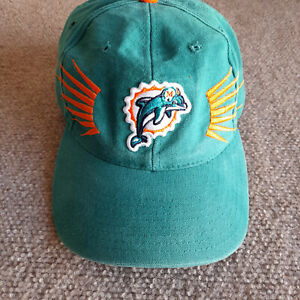 Vintage Miami Dolphins Logo Sunburst Starter Strapback Hat NFL