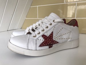 dune white trainers ladies