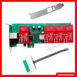 Asterisk PCIE AEX410,FXO Card Issabel Freepbx Vitalpbx Adapter Controller Tdm410 - Afbeelding 1 van 11