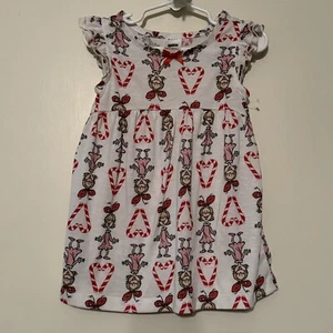 HANNA ANDERSSON Cindy Lou Who Zuckerstangen Grinch Nachthemd 2T 85cm Weihnachten - Bild 1 von 2