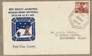 Australia 1948 Bodin Boy SCOUT Pan Pacific First Day of Jamboree Cover FDC - Picture 1 of 2