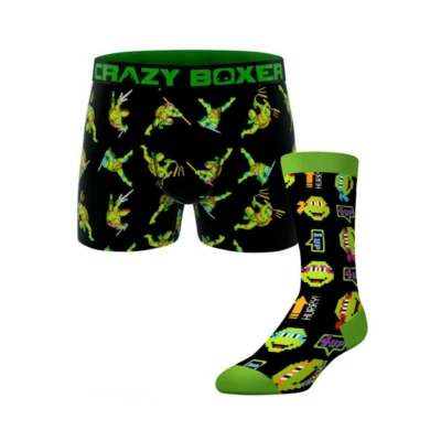 Conjunto combinado de calzoncillos boxer y calcetín Teenage Mutant Ninja Turtles TMNT talla XL 40-42 Foto 1 de 4