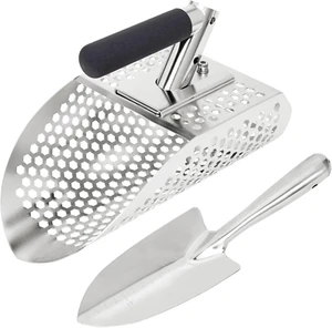 Sand Scoops for Metal Detecting, Stainless Steel Metal Detector Scoop with Diggi - Picture 1 of 12