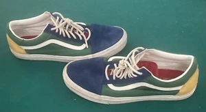 Vans Old Skool Mens Shoes Size 13 Color Green Blue & Yellow In Great Condition! - Picture 1 of 5
