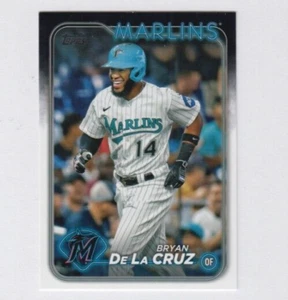 (12) Bryan de la Cruz 2024 TOPPS SERIES 1 BASE CARD LOT #215 MIAMI MARLINS - Picture 1 of 1