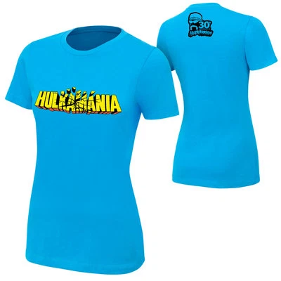 Camiseta para mujer Hulkamania XL nueva en caja auténtica WWE Hulk Hogan camiseta BO DS verde azulado Foto 1 de 3