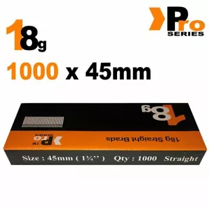 Uñas Brad de 18 g 1000 x 45 mm (para clavadoras, Paslode, Dewalt,s1, ProSeries Silverline) - Imagen 1 de 1