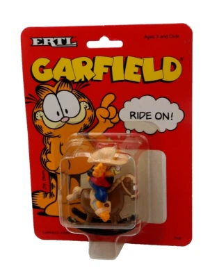 Ertl 1990 Garfield Ride On! Caballo mecedor NOC Foto 1 de 4