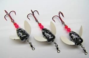 SPIN N GLO LURE LOT 3 SPINNER TROUT SALMON STEELHEAD ALASKA AUSTRALIA WORDEN'S - Picture 1 of 2