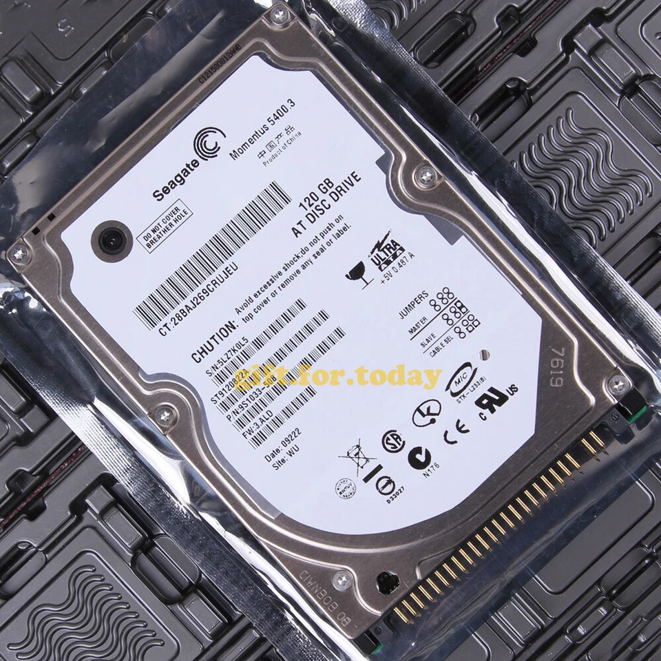 For Seagate (ST9120822A) 120 GB 5400 RPM IDE PATA 2.5" Internal Hard Drive HDD - Image 1 of 1