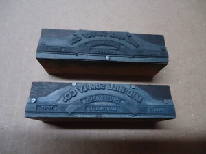 Mid Hill Supply Co Lackspielzeug Hardware YORK PA Druckpresse Plattenblock - Bild 1 von 1