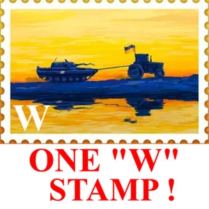 Presale "Good Evening, We Are From Ukraine" One Stamp "W" Ukraine 2022  - Picture 1 of 9