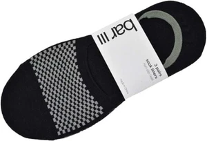 Bar III Men's 3 Pack Dress Sock Liners 10-13 Non-slip Heel Black - Picture 1 of 3