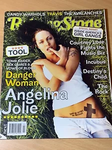 Rolling Stone Magazine Australia Issue #590 August 2001 Angelina Jolie The Rock - Foto 1 di 4