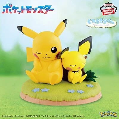 Figura Pokémon Relax Time Pikachu y Pichu 110mm JP Foto 1 de 4