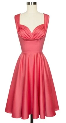 Trashy Diva платье Candice Gwinn мед коралл розовый полка бюст 50 стиль 8 новый с ярлыками - Изображение 1 из 4