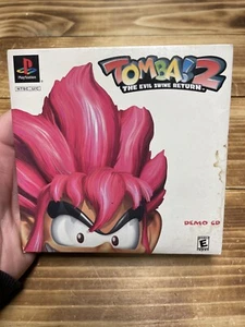 Tomba! 2 Demo Playstation 1 PS1 Whoopee Camp 1999 Rare PS2 Complete Game Case - Picture 1 of 4