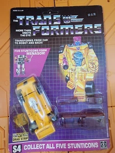 Sello de Argentina Transformers G1 Decepticon Stunticon Dragstrip MOSC sin perforar - Imagen 1 de 7