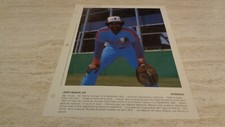 7/5/81 Dimanche/Derniere Heure Montreal Expos Photo - Jerry Manuel EX-MT 