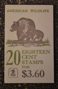 USA1981 #1880-1889a 18c American Wildlife - Unexploded Booklet  #BK137  BC28 - Picture 1 of 2