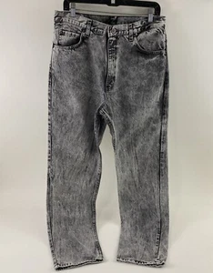 Brittania Jeans Herren 32x32 entspannte Passform verblasst schwarz Säure waschen Denim Vintage 90er 1992 - Bild 1 von 13