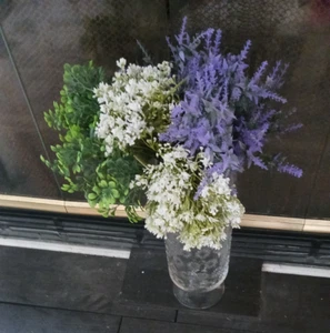 lot of 7pcs MAINSTAYS FLORAL PICKS 1 Boxwood 2 Babys Breath 4 Lavender Florist - Picture 1 of 3