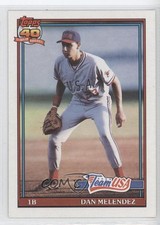 1991 Topps Traded Grey Backs Dan Melendez #80T Rookie RC