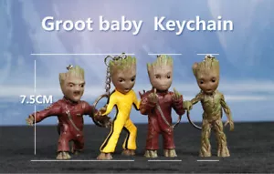 Schlüsselanhänger Baby Groot Guardians of the Galaxy Vol 2 Legierung Schlüsselring Figur Anhänger - Bild 1 von 8