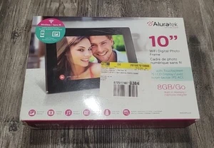 Aluratek 10" WiFi Digital Photo Frame 16GB Built-In Memory Touchscreen AWS10F - Picture 1 of 2