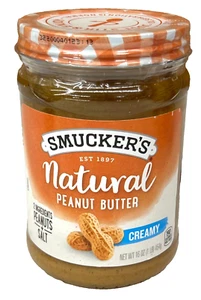 Smucker's cremige natürliche Erdnussbutter 16 Unzen Smucker - Bild 1 von 1