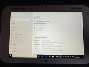 Panasonic FZ-M1 Toughpad 128GB 4GB RAM Touchscreen Win 10 - Picture 1 of 7