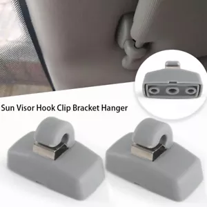 2X SUN VISOR CLIP HOLDER HOOK FOR AUDI A1 A3 A4 A5 Q3 Q5 TT GREY 8U08575624PK - Picture 1 of 10