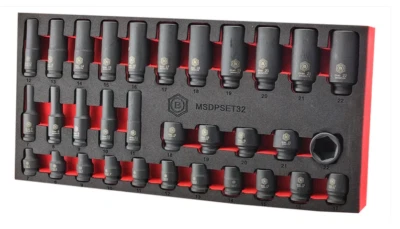 Britool Socket Set 7-22mm Deep/Standard Air Impact Socket Set - Image 1 of 4