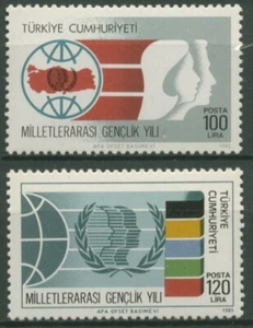 Turquía 1985 Año Internacional de la Juventud 2718/19 sin usar - Imagen 1 de 1