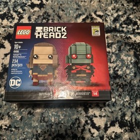 LEGO BRICKHEADZ 2016 SUPERGIRL & MARTIAN MANHUNTER SDCC EXCLUSIVE 41496 NEW RARE